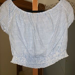 Off the shoulder crop top